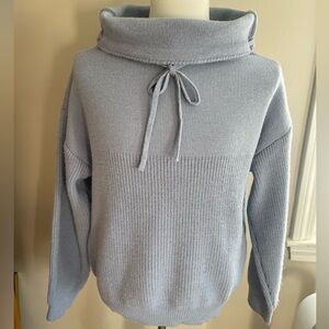 Periwinkle Cowl Neck Sweater